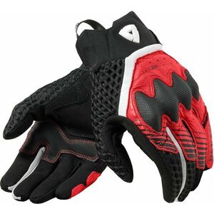 Rev'it! Gloves Veloz Black/Red 3XL Rukavice vyobraziť