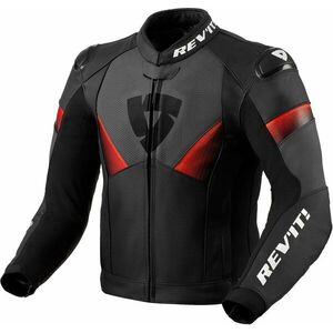 Rev'it! Jacket Argon 2 Black/Neon Red 46 Kožená bunda vyobraziť
