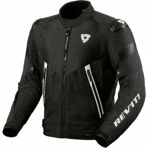 Rev'it! Jacket Control H2O Black/White L Textilná bunda vyobraziť