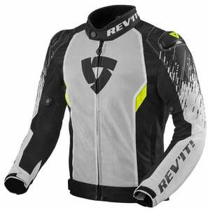 Rev'it! Jacket Quantum 2 Air White/Black XL Textilná bunda vyobraziť