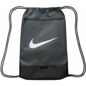 Nike Brasilia 9.5 Drawstring Bag Flint Grey/Black/White Vrecko na prezuvky vyobraziť