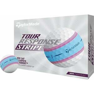 TaylorMade Tour Response Stripe Golf Balls Blue/Pink vyobraziť