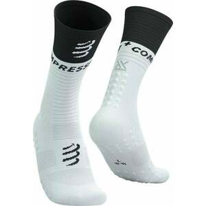 Compressport Mid Compression Socks V2.0 White/Black T1 Bežecké ponožky vyobraziť