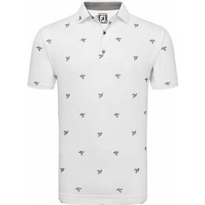 Footjoy Thistle Print Lisle White XL Polo košeľa vyobraziť
