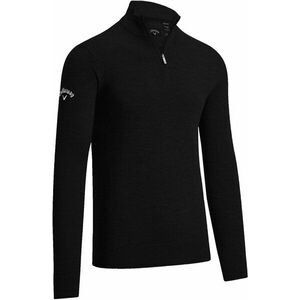 Callaway 1/4 Zipped Mens Merino Sweater Black Onyx XL vyobraziť
