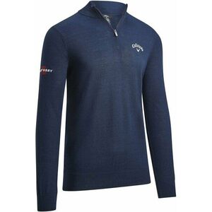 Callaway 1/4 Blended Mens Merino Sweater Navy Blue L vyobraziť