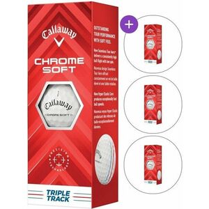 Callaway Chrome Soft 2024 White Golf Balls Triple Track 3 Pack (4x3 Balls) SET vyobraziť