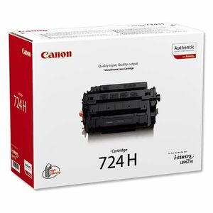 Canon originál toner 724 H BK, 3482B002, black, 12500str., high capacity vyobraziť