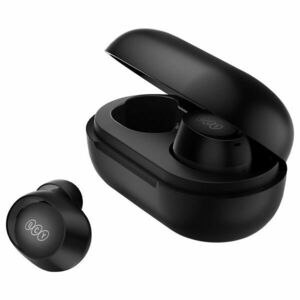 QCY - T27, zcela bezdrátová špuntová sluchátka s dobíjecím boxem, černá vyobraziť