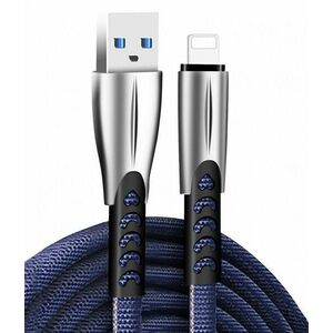COLORWAY KABEL USB APPLE LIGHTNING (ZINK ALLOY) 2.4A 1M, BLUE (CW-CBUL010-BL) vyobraziť