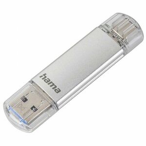 HAMA 124161 FLASH PEN LAETA, USB-C/USB-A 3.1, 16 GB, 40 MB/S, STRIEBORNY vyobraziť