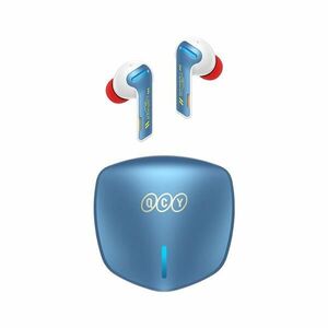 QCY - G1 bezdrátová herní sluchátka s dobíjecím boxem, Bluetooth 5.2, modro-červená vyobraziť