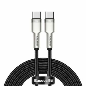 Baseus Cafule kábel USB-C / USB-C 100W 5A 2m, čierne (CATJK-D01) vyobraziť