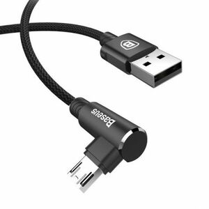 Baseus MVP kábel USB / Micro USB 1.5A 2m, čierny (CALMVP-A01) vyobraziť