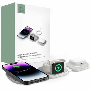 Tech-Protect A31 3in1 MagSafe bezdrôtová nabíjačka na mobil / AirPods / Apple Watch, biela vyobraziť