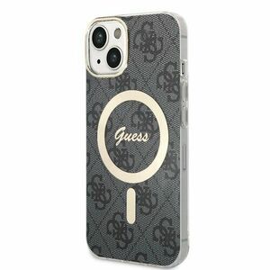Guess 4G IML MagSafe Kompatibilní Zadní Kryt pro iPhone 13 Black vyobraziť