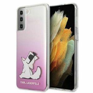 Karl Lagerfeld case for Samsung Galaxy S21 Ultra KLHCS21LCFNRCPI pink hard case Choupette Fun vyobraziť