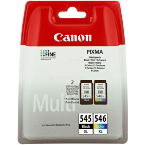 CANON PG-545-XL - originálna cartridge, čierna + farebná, 1x15ml/1x12, 6ml vyobraziť