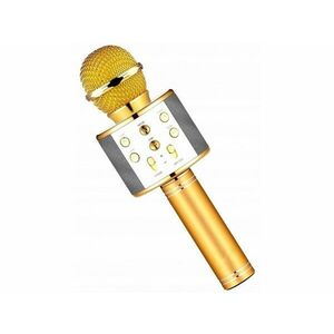 Karaoke bluetooth mikrofón s reproduktorom, Zlatá vyobraziť