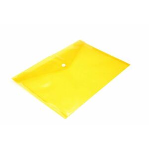 Obálka listová kabelka A4 s cvokom PP žltá vyobraziť