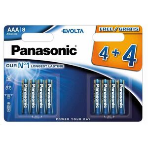 PANASONIC Alkalické batérie EVOLTA Platinum LR03EGE/8BW 4+4F AAA 1, 5V (Blister 8ks) vyobraziť