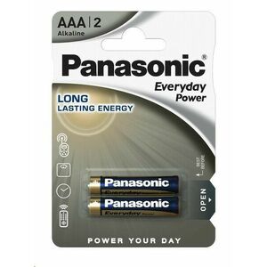 PANASONIC Alkalické batérie Everyday Power LR03EPS/2BP AAA 1, 5V (Blister 2ks) vyobraziť