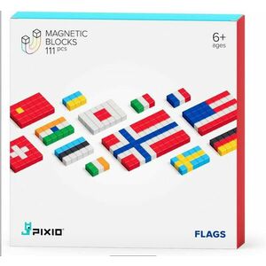 PIXIO Flags magnetická stavebnica vyobraziť