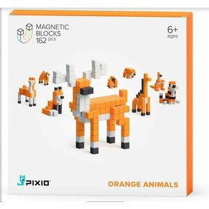 PIXIO Orange Animals magnetická stavebnica vyobraziť