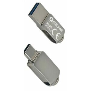 PLATINET flashdisk USB 3.2 METAL WATERPROOF DUAL USB-C USB-A 128GB vyobraziť