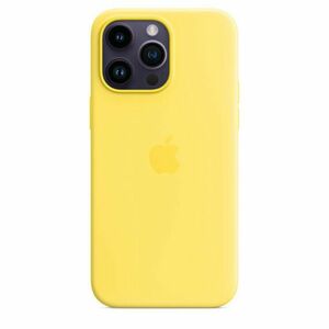 iPhone 14 Pre Max Silicone Case with MS - C.Yellow vyobraziť