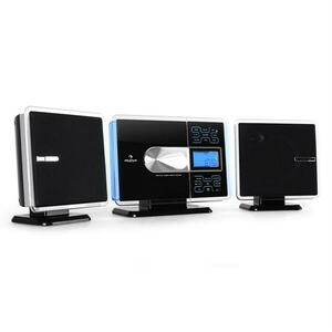 Auna VCP-191, USB stereo systém, MP3, CD, SD, AUX, FM, dotykový ovládací panel, čierny/strieborný vyobraziť