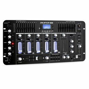 Auna Pro Kemistry 3 B, 4-kanálový DJ mixážny pult, bluetooth, USB, SD, phono, čierny vyobraziť