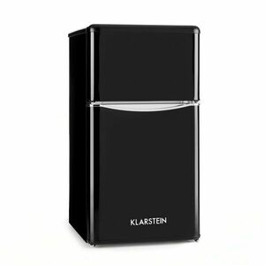 Klarstein Monroe Black, kombinovaná chladnička, 61/24 l, energet. trieda F, Retrolook, čierna vyobraziť