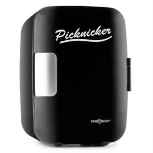 OneConcept Picknicker, termobox s funkciou chladenia/udržania v teple, mini, 4 l, AC DC, auto, eMark certifikát, čierny vyobraziť
