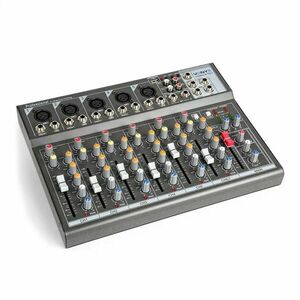 Vonyx VMM-F701 mixážny pult, 5x mono mikrofónový/line vstup, stereo line vstup/výstup vyobraziť