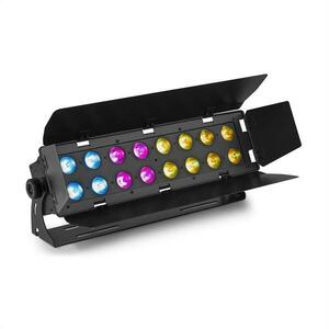Beamz WH192, wall wash svetelný efekt, 100 W, 16 x 12 W 6 v 1 LED diódy, RGBWA-UV, IR diaľkový ovládač, čierny vyobraziť