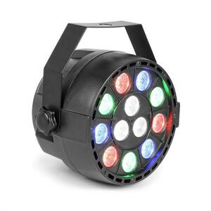Beamz Party, UV Par reflektor, 15 W, 12 x UV LED dióda, DMX režim a samostatná prevádzka, LED displej, čierny vyobraziť