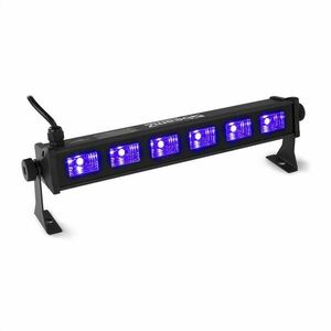 Beamz BUV63, LED Bar, 6 x 3 W UV LED diódy, čierna vyobraziť