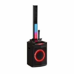 Karaoke bluetooth mikrofón s reproduktorom, Čierna vyobraziť