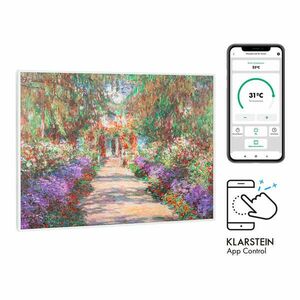 Klarstein Wonderwall Air Art Smart, infračervený ohrievač, 80 x 60 cm, 500 W, záhradná cesta vyobraziť