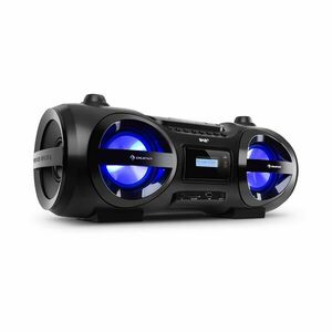 Auna Soundblaster, DAB, Boombox, Bluetooth, CD/MP3/USB/AUX, DAB+/UKW, LED, 50Wmax. vyobraziť