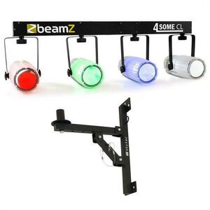 Beamz 4-Some Clear II, osvetľovací set, 5-dielny + nástenný držiak vyobraziť