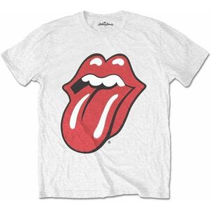 The Rolling Stones Tričko Classic Tongue White L vyobraziť