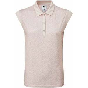Footjoy Cap Sleeve Print Interlock Blush Pink M Polo košeľa vyobraziť