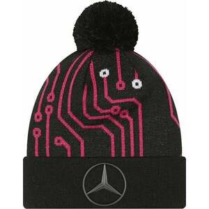 Mercedes-Benz Replica All Over Print Cuff Knit Bobble Black/Red UNI Čiapka vyobraziť
