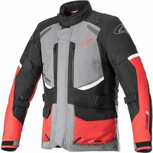 Alpinestars Andes V3 Drystar Jacket Dark Gray/Black/Bright Red 3XL Textilná bunda vyobraziť