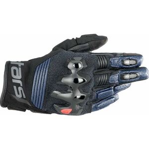 Alpinestars Halo Leather Gloves Dark Blue/Black L Rukavice vyobraziť