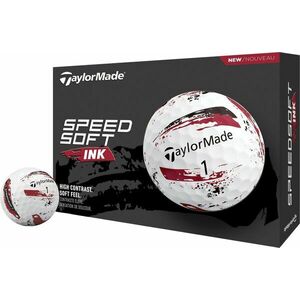 TaylorMade Speed Soft Golf Balls Ink Red vyobraziť