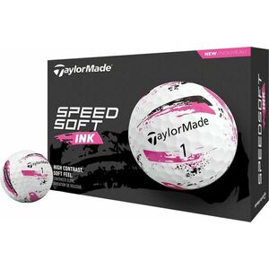 TaylorMade Speed Soft Golf Balls Ink Pink vyobraziť