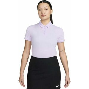 Nike Dri-Fit Victory Solid Womens Polo Violet Mist/Black L Polo košeľa vyobraziť